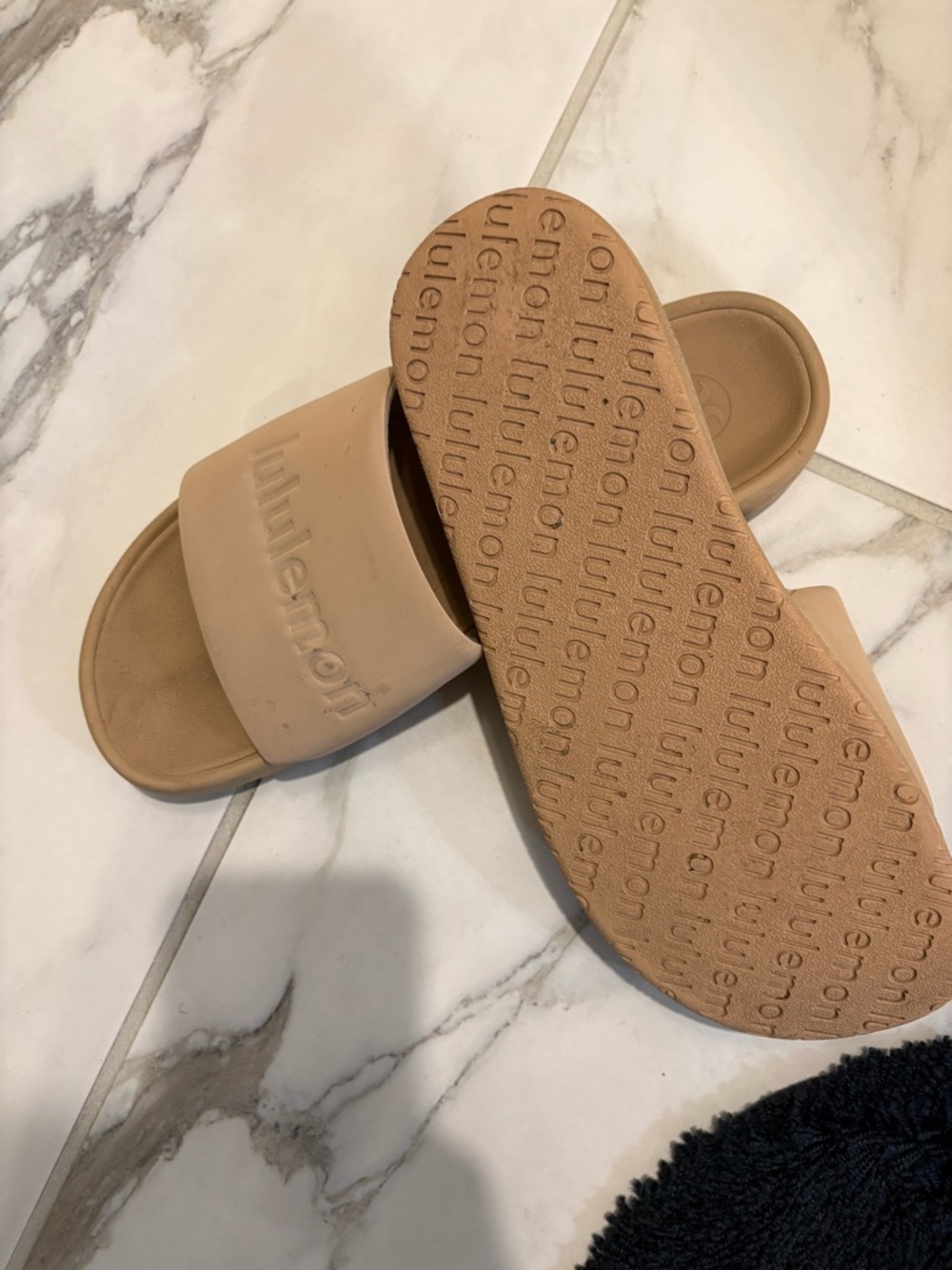lululemon athletica Beige Slide Sandals